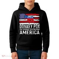 Donkey Pox Funny Anti Democrat Kids Hoodie thumb 4