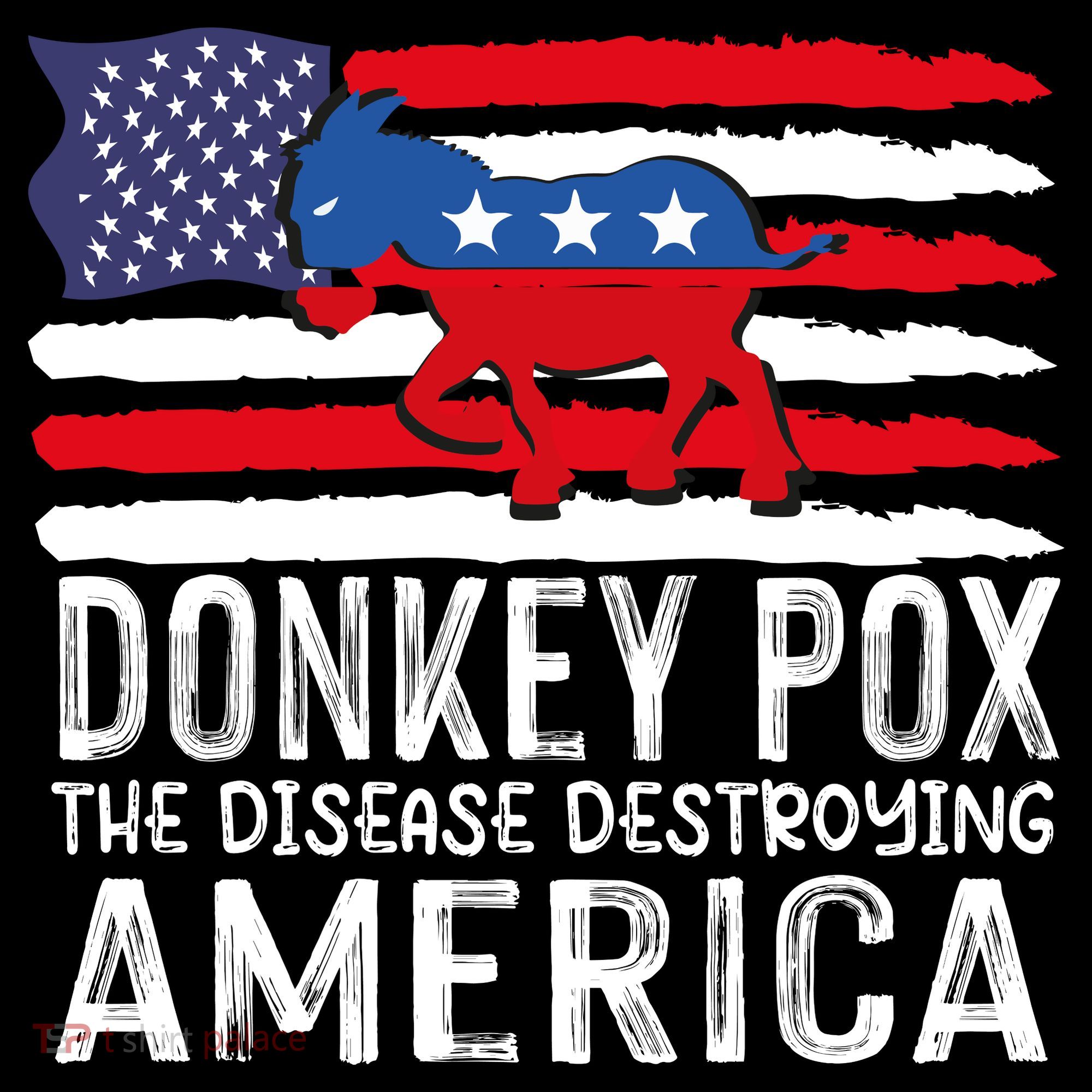 Donkey Pox Funny Anti Democrat Kids Hoodie