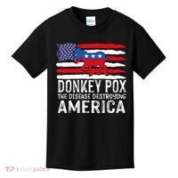 Donkey Pox Funny Anti Democrat Kids T-Shirt thumb 0