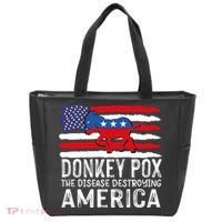 Donkey Pox Funny Anti Democrat Tote Bag thumb 0