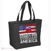 Donkey Pox Funny Anti Democrat Tote Bag thumb 2