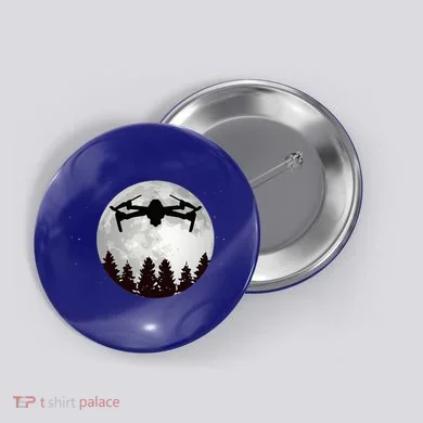 Drone Pilot Full Moon Funny Fpv Drone Quadcopter Button