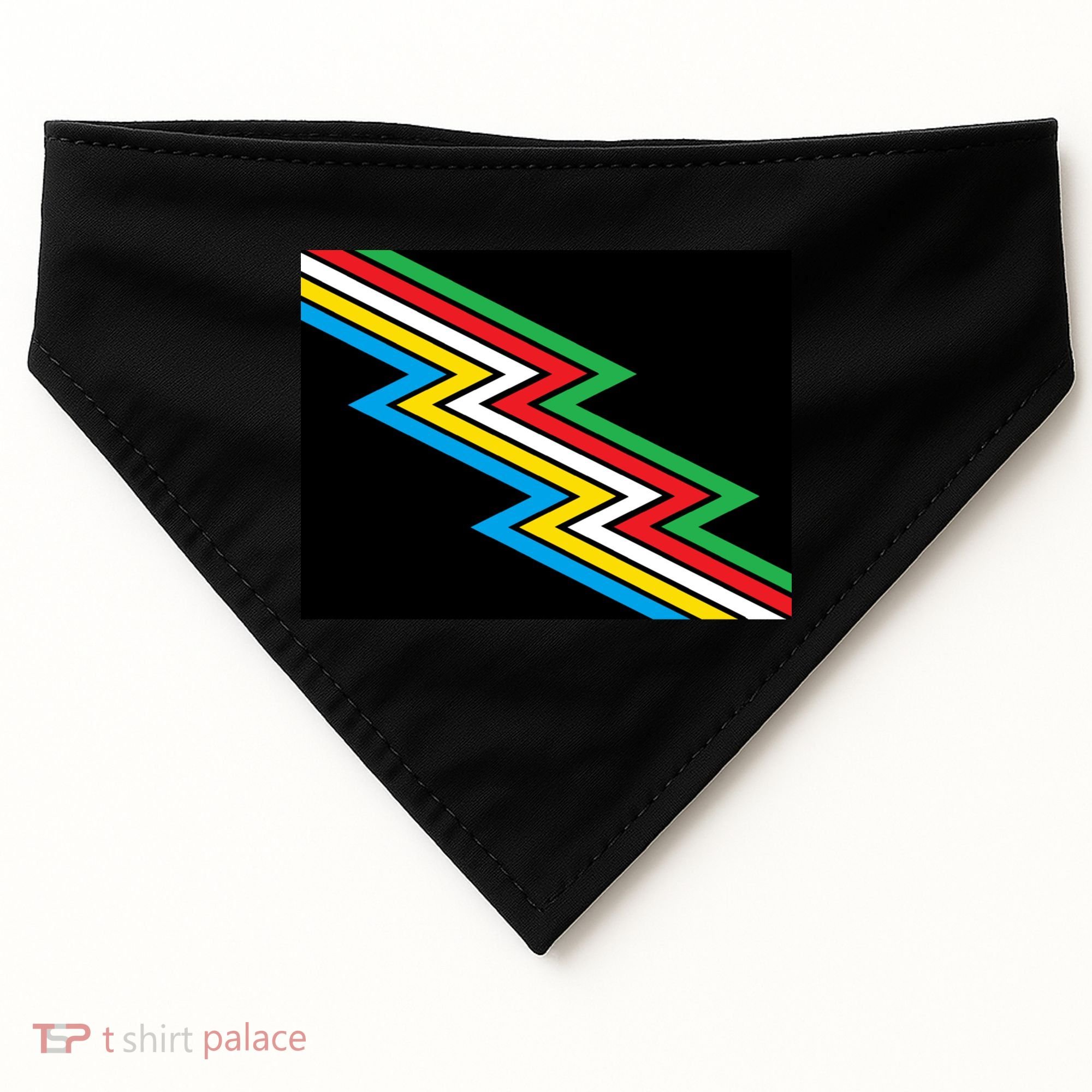 Disability Pride Flag Gift USA-Made Doggie Bandana