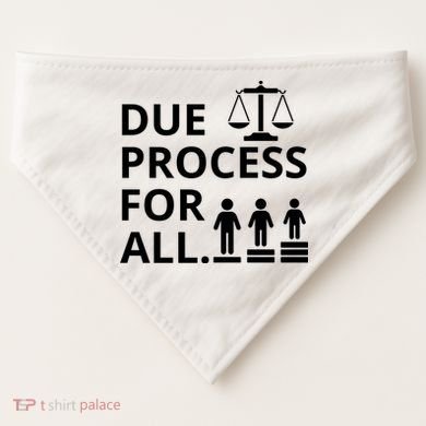 Due Process For All USA-Made Doggie Bandana