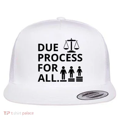 Due Process For All Flat Bill Trucker Hat