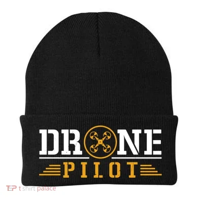 Drone Pilot Funny Quadrotor Drone Pilot Drones Gift Beanie