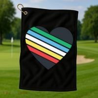 Disability Pride Flag July Disabled Pride Month Awareness Golf Towel thumb 1
