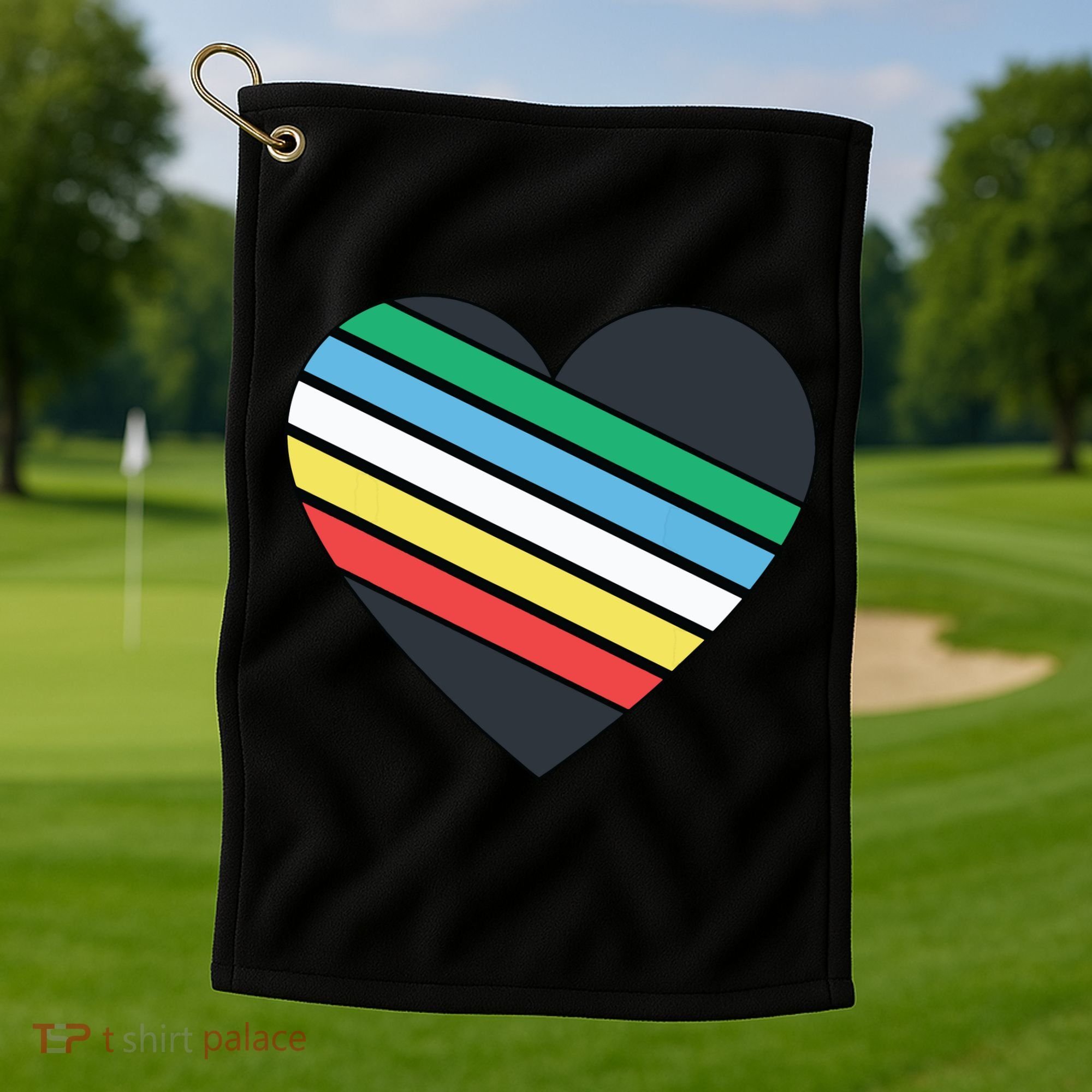 Disability Pride Flag July Disabled Pride Month Awareness Golf Towel