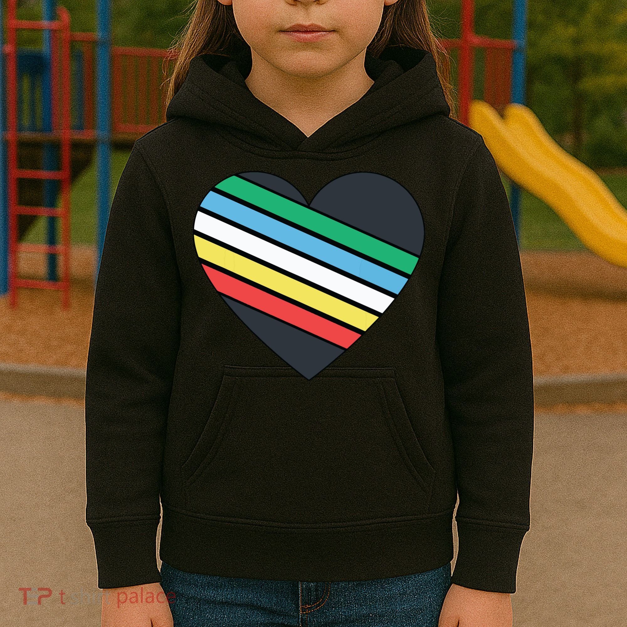 Disability Pride Flag July Disabled Pride Month Awareness Kids Hoodie