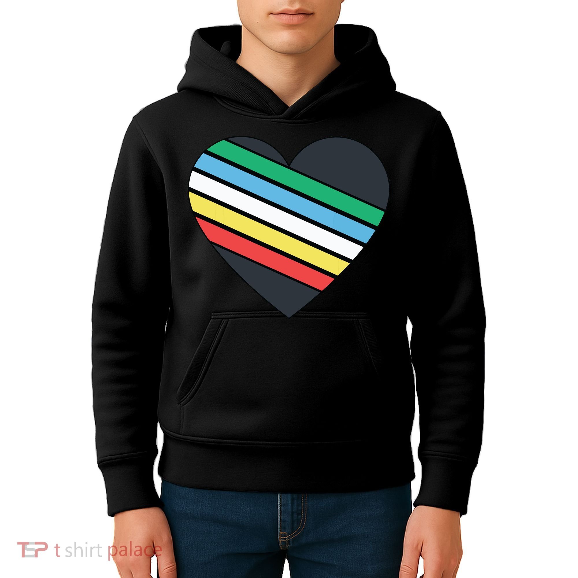 Disability Pride Flag July Disabled Pride Month Awareness Kids Hoodie