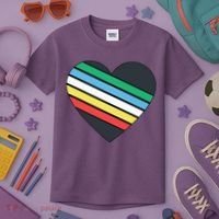 Disability Pride Flag July Disabled Pride Month Awareness Kids T-Shirt thumb 3