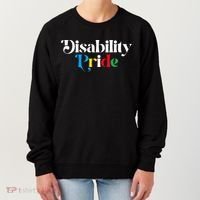 Disability Pride Flag July Disabled Pride Month Awareness Women's Sweatshirt thumb 0