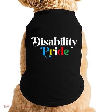 Disability Pride Flag July Disabled Pride Month Awareness Doggie Tank