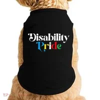 Disability Pride Flag July Disabled Pride Month Awareness Doggie Tank thumb 0