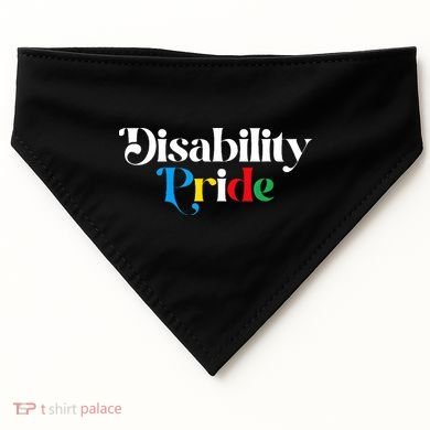 Disability Pride Flag July Disabled Pride Month Awareness USA-Made Doggie Bandana