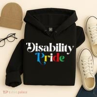 Disability Pride Flag July Disabled Pride Month Awareness Hoodie thumb 4