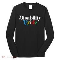 Disability Pride Flag July Disabled Pride Month Awareness Long Sleeve Shirt thumb 0