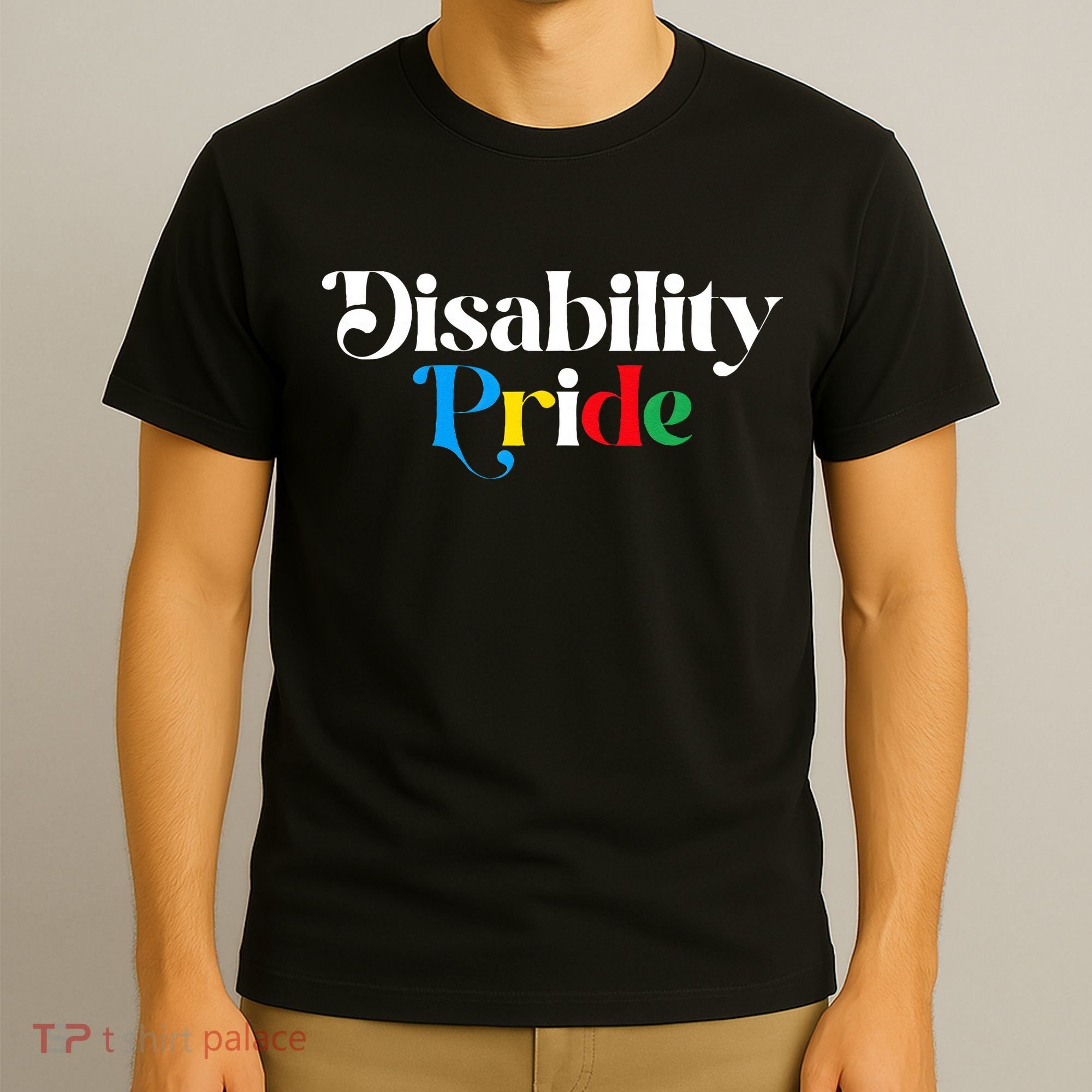 Disability Pride Flag July Disabled Pride Month Awareness T-Shirt