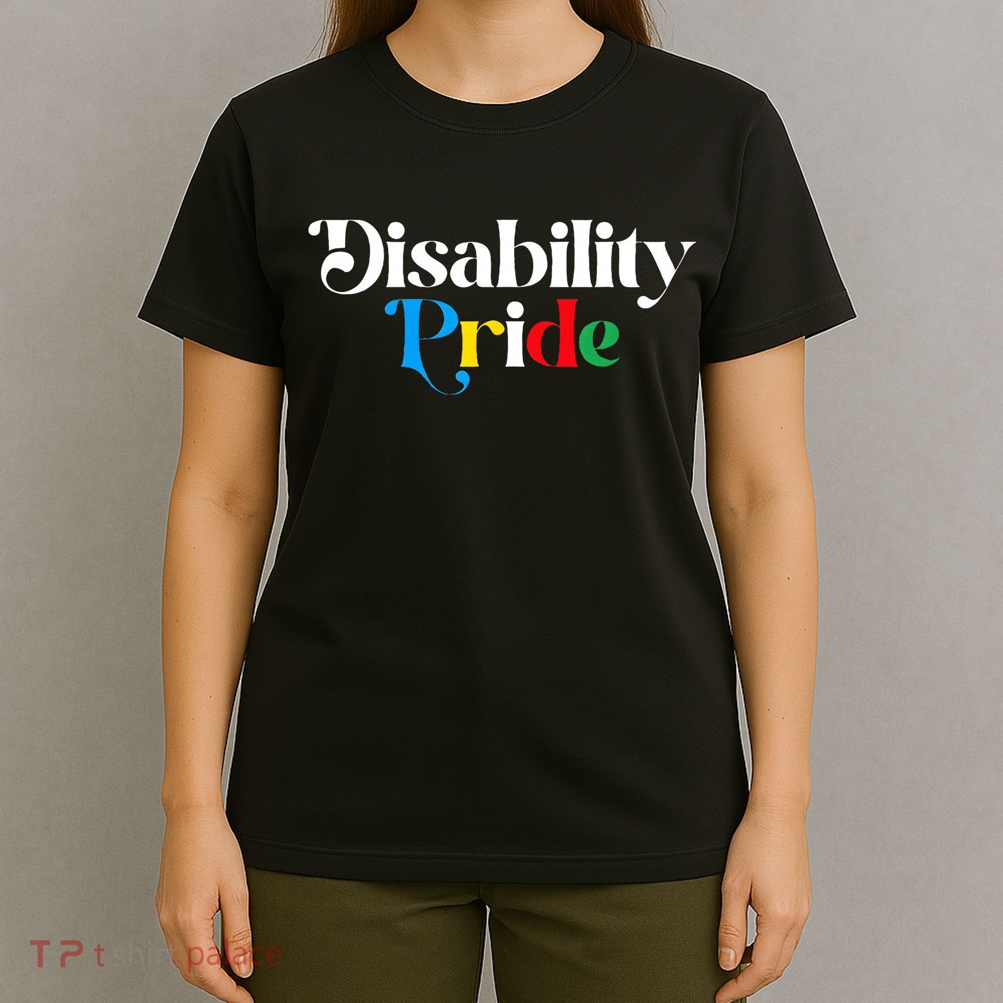 Disability Pride Flag July Disabled Pride Month Awareness T-Shirt