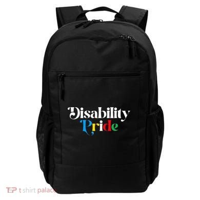 Disability Pride Flag July Disabled Pride Month Awareness Backpack