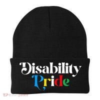 Disability Pride Flag July Disabled Pride Month Awareness Beanie thumb 0