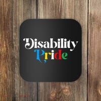 Disability Pride Flag July Disabled Pride Month Awareness Coaster thumb 0