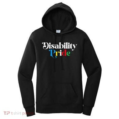 Disability Pride Flag July Disabled Pride Month Awareness Women's Hoodie