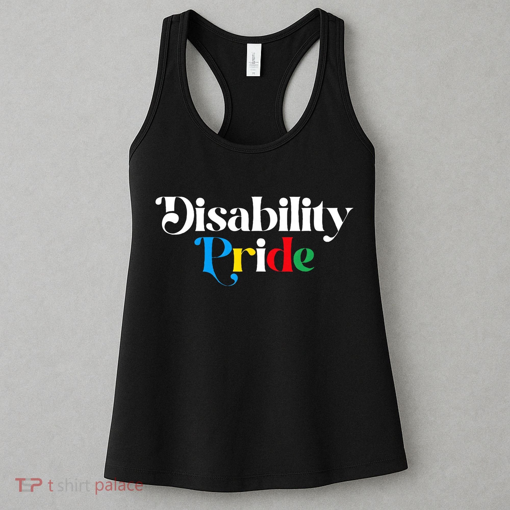 Disability Pride Flag July Disabled Pride Month Awareness Women's Tank Top