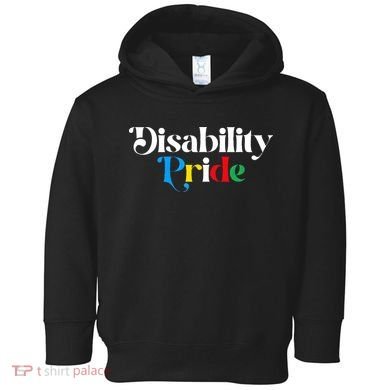 Disability Pride Flag July Disabled Pride Month Awareness Toddler Hoodie