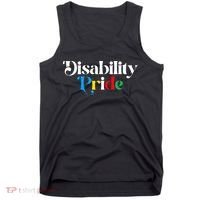 Disability Pride Flag July Disabled Pride Month Awareness Tank Top thumb 0