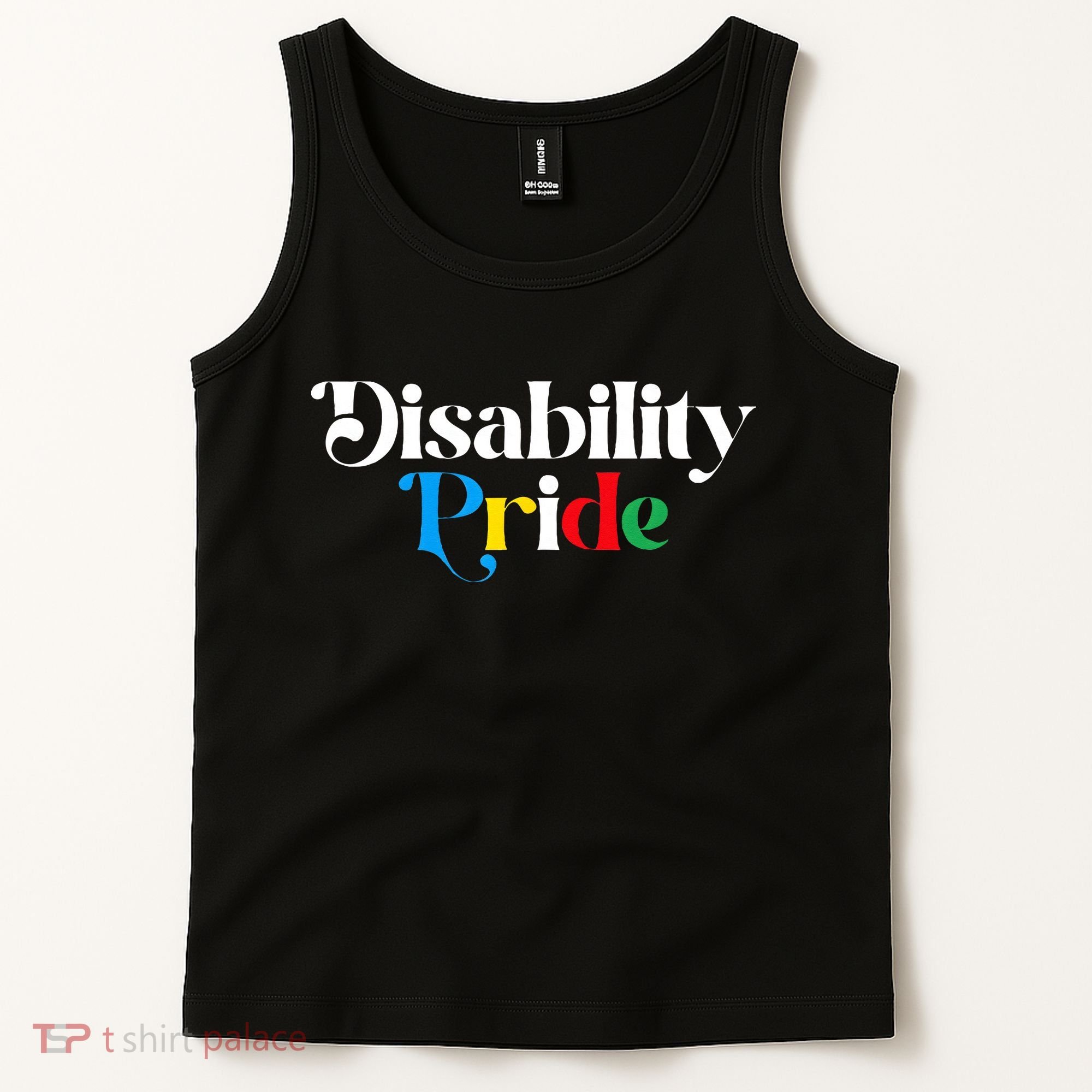 Disability Pride Flag July Disabled Pride Month Awareness Tank Top