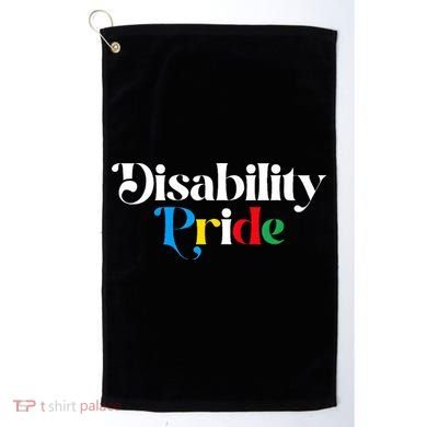 Disability Pride Flag July Disabled Pride Month Awareness Golf Towel
