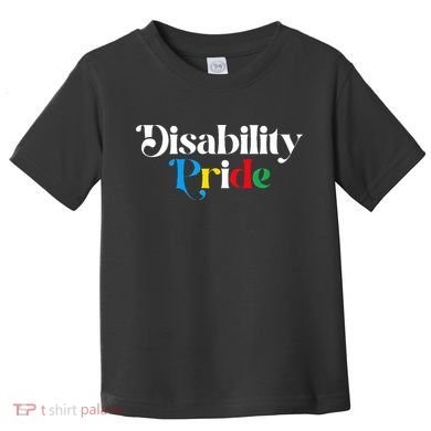 Disability Pride Flag July Disabled Pride Month Awareness Toddler T-Shirt