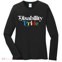 Disability Pride Flag July Disabled Pride Month Awareness Women's Long Sleeve Shirt thumb 0
