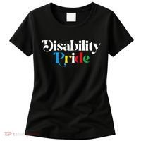 Disability Pride Flag July Disabled Pride Month Awareness Women's T-Shirt thumb 0