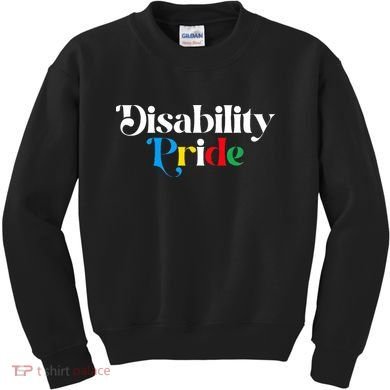 Disability Pride Flag July Disabled Pride Month Awareness Kids Sweatshirt