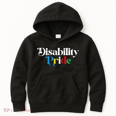 Disability Pride Flag July Disabled Pride Month Awareness Kids Hoodie