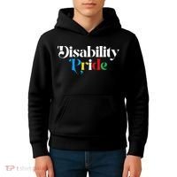 Disability Pride Flag July Disabled Pride Month Awareness Kids Hoodie thumb 4