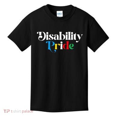 Disability Pride Flag July Disabled Pride Month Awareness Kids T-Shirt