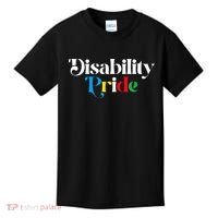 Disability Pride Flag July Disabled Pride Month Awareness Kids T-Shirt thumb 0