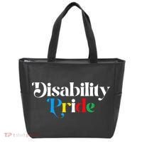 Disability Pride Flag July Disabled Pride Month Awareness Tote Bag thumb 0