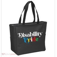 Disability Pride Flag July Disabled Pride Month Awareness Tote Bag thumb 2