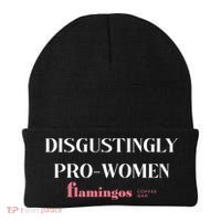 Disgustingly ProWomen Funny Sarcastic Feminist Quote Beanie thumb 0
