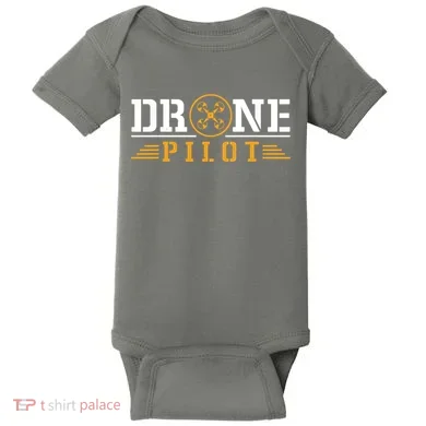 Drone Pilot Funny Quadrotor Drone Pilot Drones Baby Bodysuit