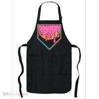Dripping Pink Frosting Donut Baseball Diamond Home Plate Apron thumb 0