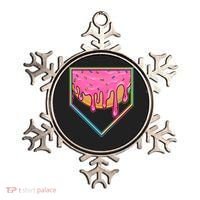 Dripping Pink Frosting Donut Baseball Diamond Home Plate Ornament thumb 0