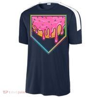 Dripping Pink Frosting Donut Baseball Diamond Home Plate Sport-Tek Competitor United Soccer Jersey thumb 2