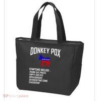 Donkey Pox Funny Symptoms Political Anti Biden Tote Bag thumb 3