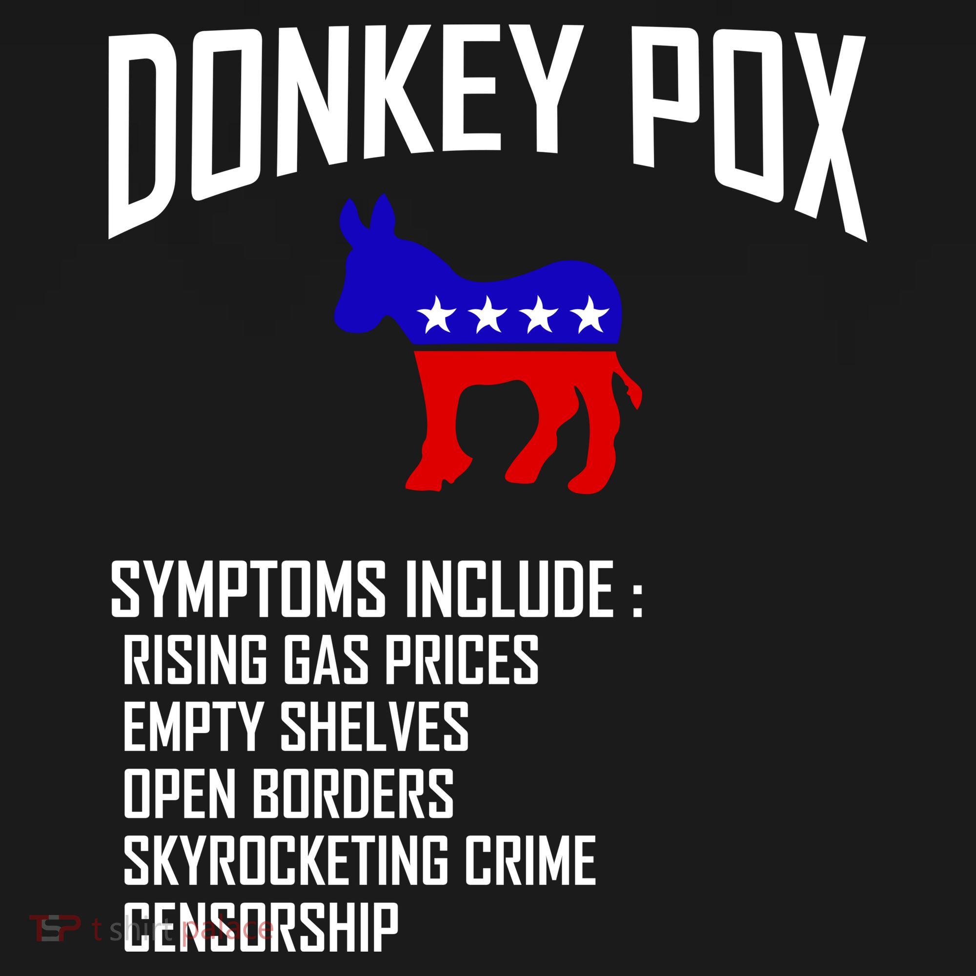 Donkey Pox Funny Symptoms Political Anti Biden Tote Bag