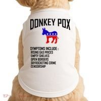 Donkey Pox Funny Symptoms Political Anti Biden Doggie Tank thumb 0